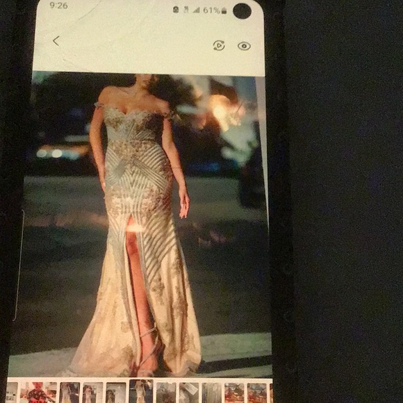 Terani Couture beaded beautiful, detailed dress for weddings, special occasions - Picture 3 of 13